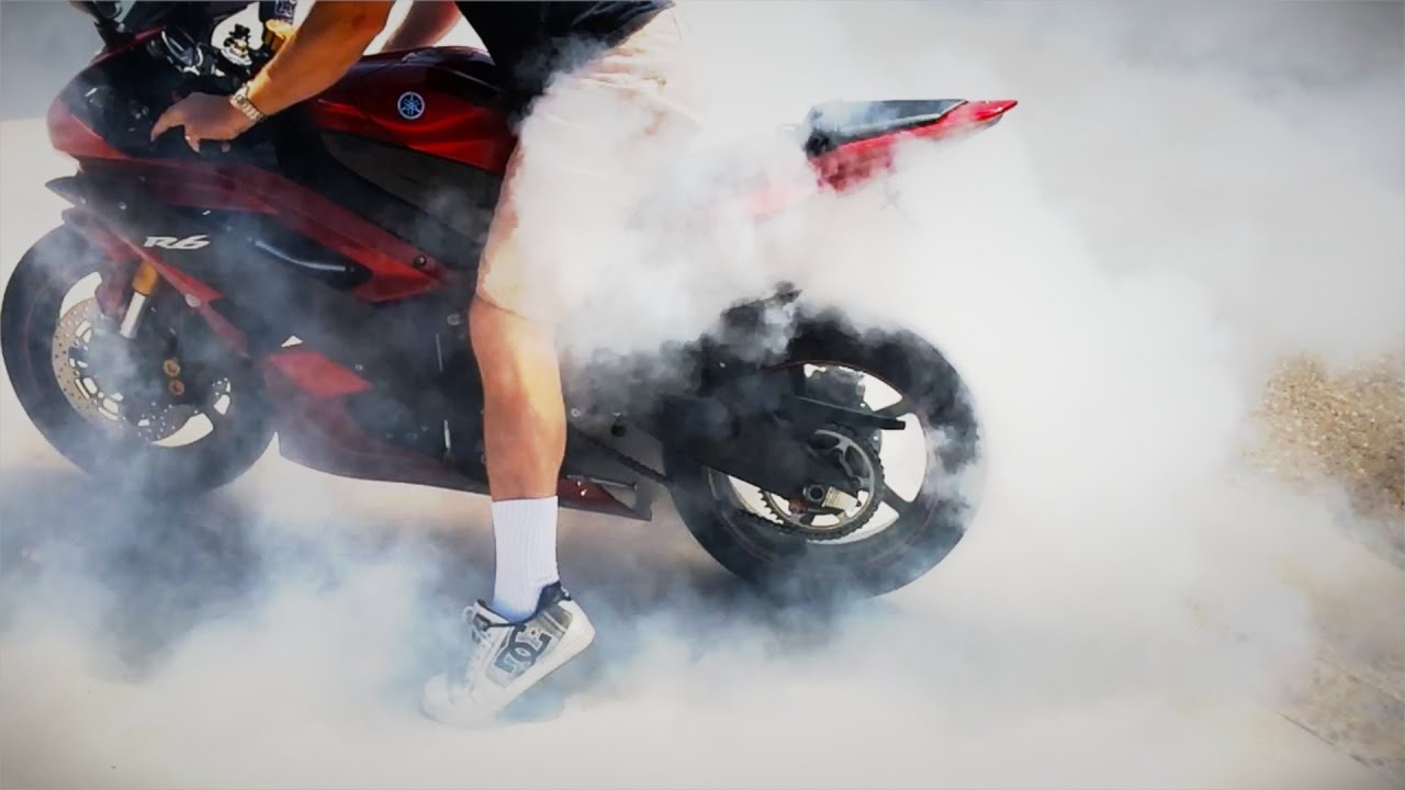 R6 Burnout Till Tire Pops