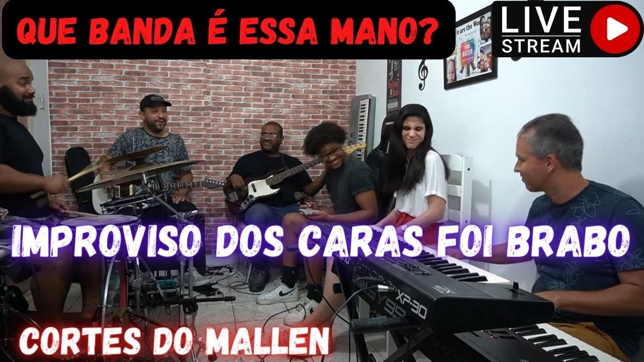 LIVE COM MALLEN e BANDA (CORTES) MUSICA : DAI GLORIA A DEUS (TABERNACULO DE DAVI) #livestream #live
