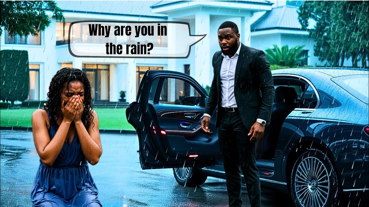 Billionaire Returns home unexpectedly to Find His Sick Wife kneeling in the rain...#africanfolktales