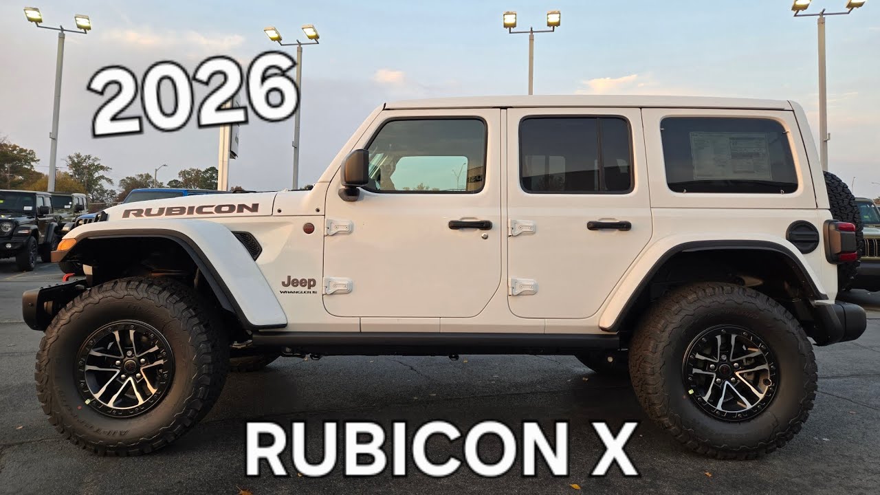 ПЕРВЫЙ ВЗГЛЯД: Jeep Wrangler RUBICON X 2026 года в белом цвете!
