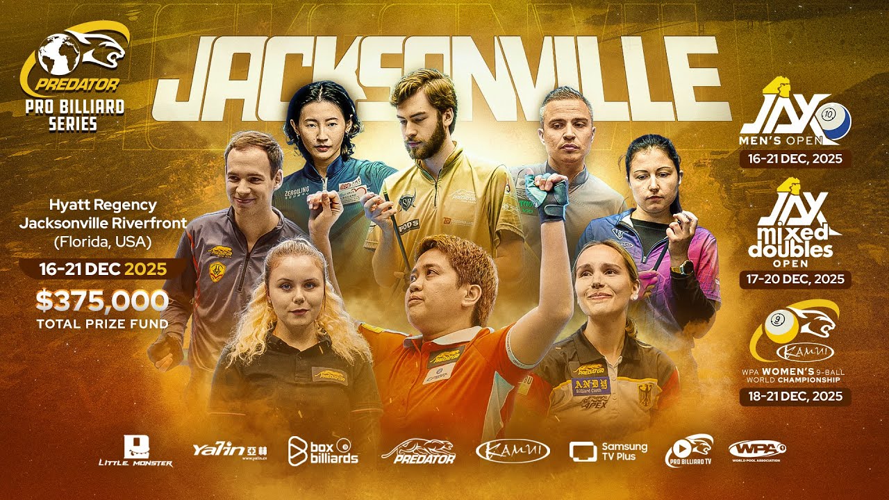 Table 1 ▸ JAX MEN'S OPEN SEMI FINALS ▸ Day 6 ▸ Pro Billiard Series Jacksonville 2025 🇺🇸