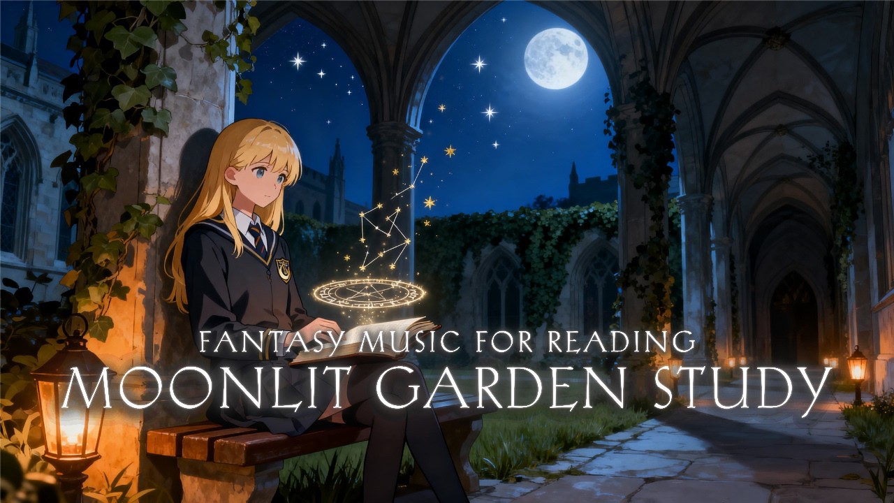 POV : You're A Student in Academy of Magic Reading Spellbook🌙 | Fantasy Study Music for Focus
