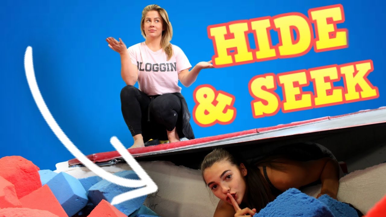 HIDE AND SEEK IN THE GYM w/ Shawn Johnson!