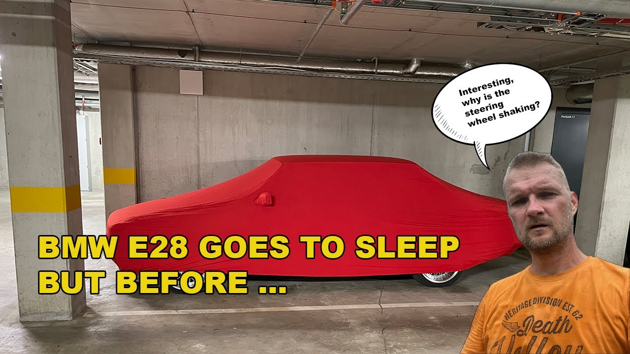 BMW E28 GOES TO SLEEP, BUT BEFORE.....