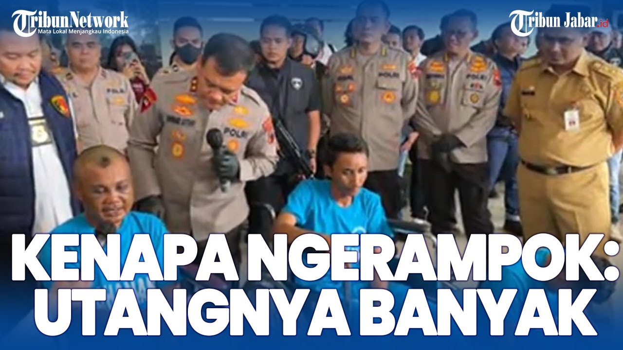 TAMPANG BABAK BELUR PELAKU PERAMPOKAN DI CILACAP SAAT DITANGKAP, TAK BERINGAS SEPERTI TEMBAK KORBAN