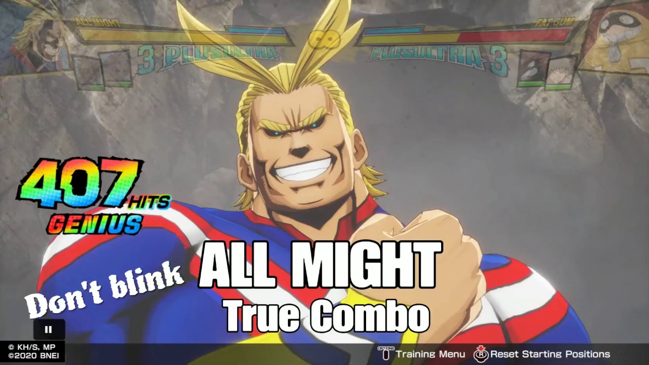 My Hero Academia One's Justice 2 All Might True Combo