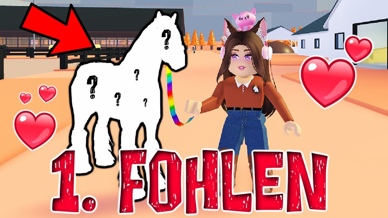 wir ZÜCHTEN unser 1️⃣. FOHLEN in HORSE VALLEY 🐴💕 Roblox DEUTSCH