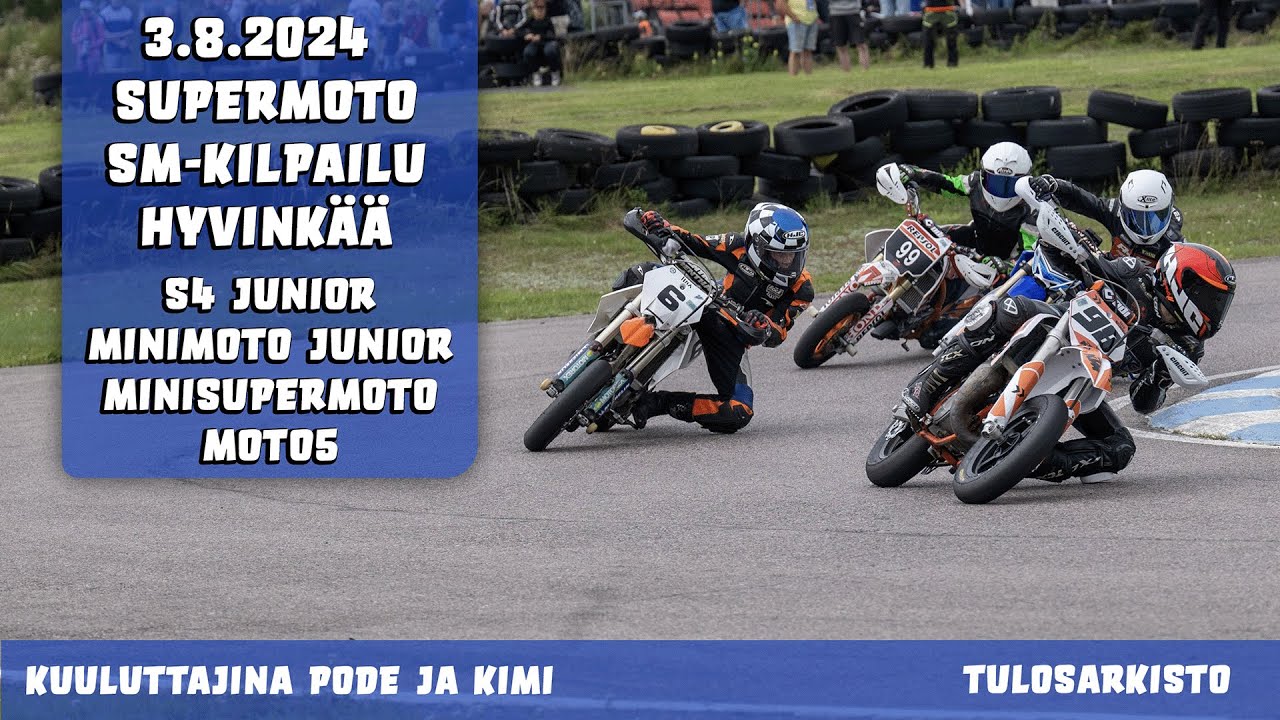 3.8.2024 Supermoto SM - Aamun luokat