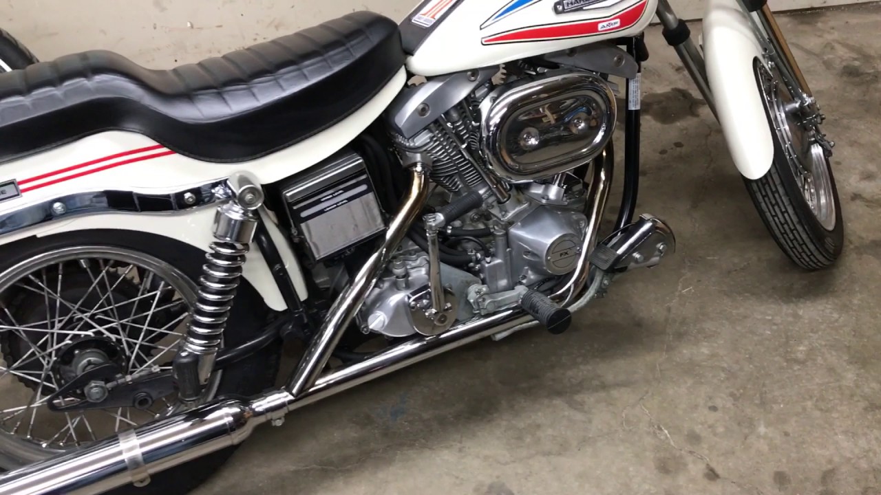 1971 Harley FX Super Glide Boat Tail, How to Kickstart Part 2