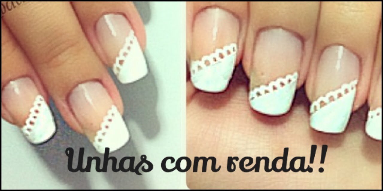 Unhas com rendinha!! - Tutorial por Danielle Silva
