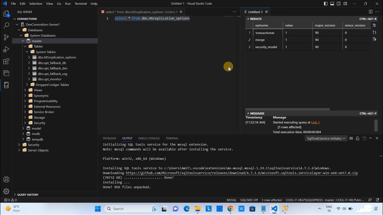 Подключение MS SQL Server в Visual Studio Code || Пошаговое руководство для начинающих
