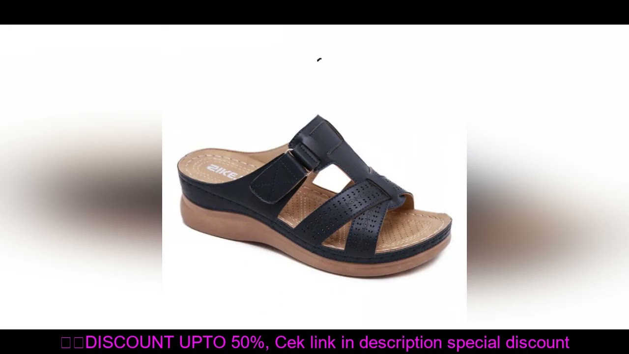 New Summer Women Wedge Sandals Premium Orthopedic Open Toe Sandals Vintage Anti-slip Casual Female P