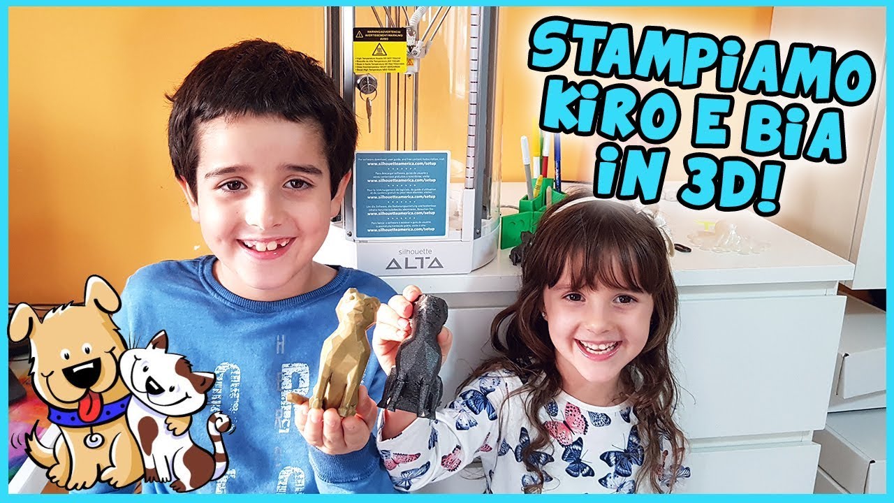 Creiamo Kiro e Bia con la stampante 3D!! 🐈🐕