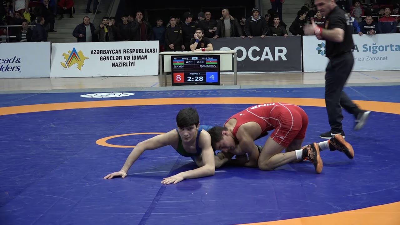 1/16 final FS - 60 kg: İlyas İsayev (AZE) - İlkin Qənbərov (AZE)