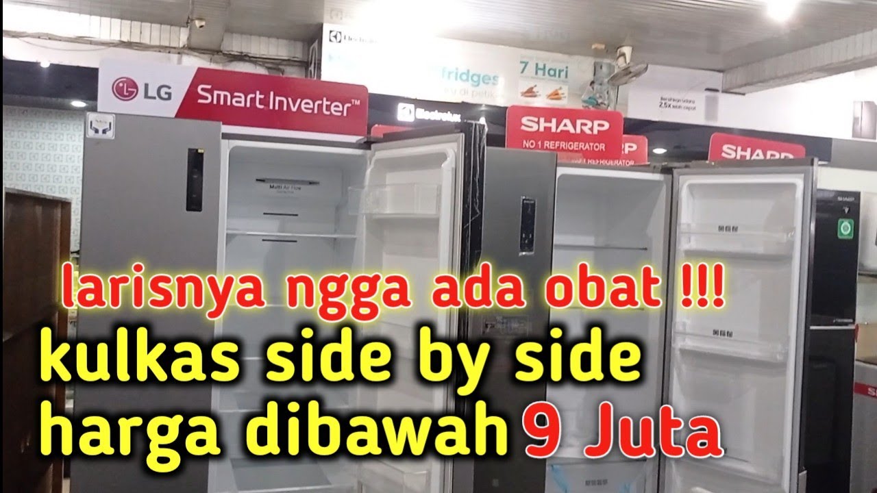 Melihat Kulkas Side by Side Paling Laris dari LG & SHARP | GCFB507PQAM SJ-IS50M-SL