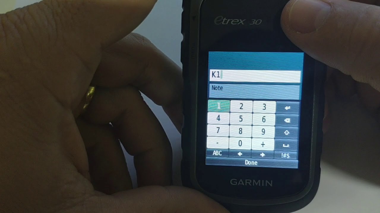 MARCANDO PONTOS COM GPS DE NAVEGAÇÃO (GARMIN - ETREX30)