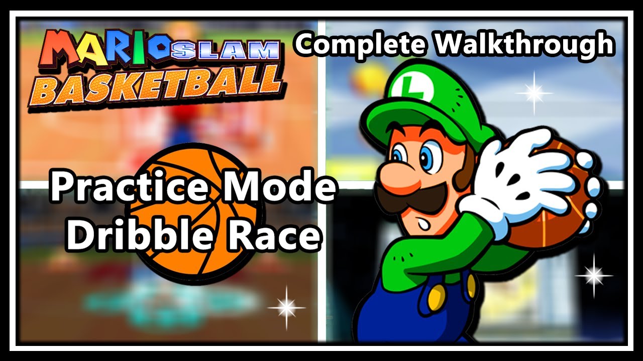 Баскетбол Mario Slam (Mario Hoops: 3 на 3) &mdash; CW &mdash; Тренировочный режим 2 | Гонка с ведением мяча