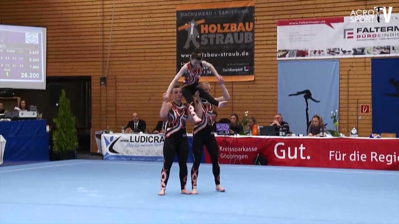 Acro Cup Albershausen 2013 Womens Group Juniors 2 Dynamic Netherlands - Smit Tangelder Reuvers