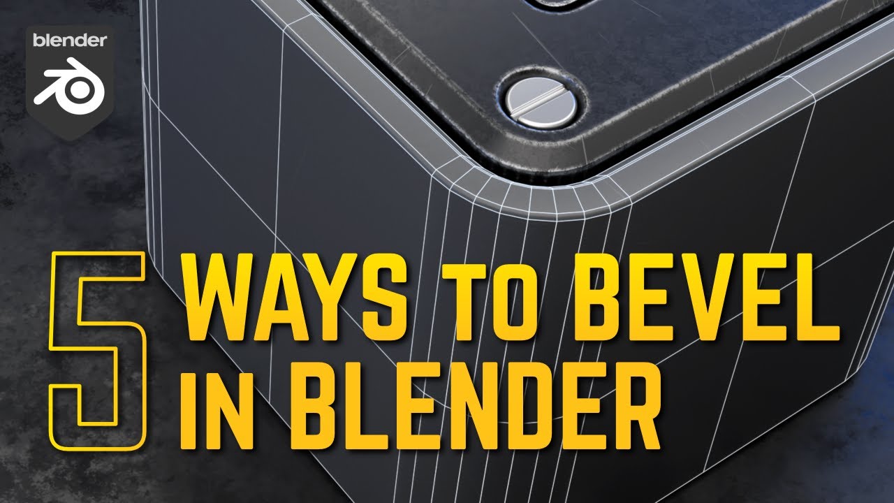 Bevel like a PRO! - 5 Ways to Bevel in Blender