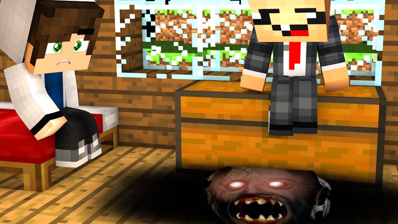 ПОД СУНДУКОМ НУБА И  ПРО СКРЫВАЮТСЯ МОНСТРЫ! ЧТО ПОД СУНДУКОМ? СЕКРЕТ И ТАЙНА МАЙНКРАФТ 2