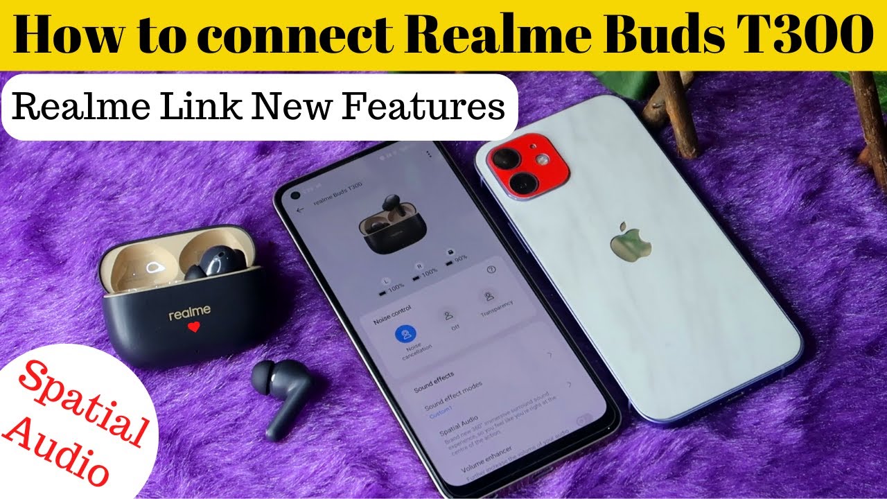 Как подключить наушники Realme Buds T300 к Android и iPhone с помощью функций приложения Realme Link
