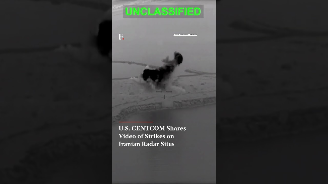 U.S. CENTCOM Shares Video of Strikes on Iranian Radar Sites | N18G