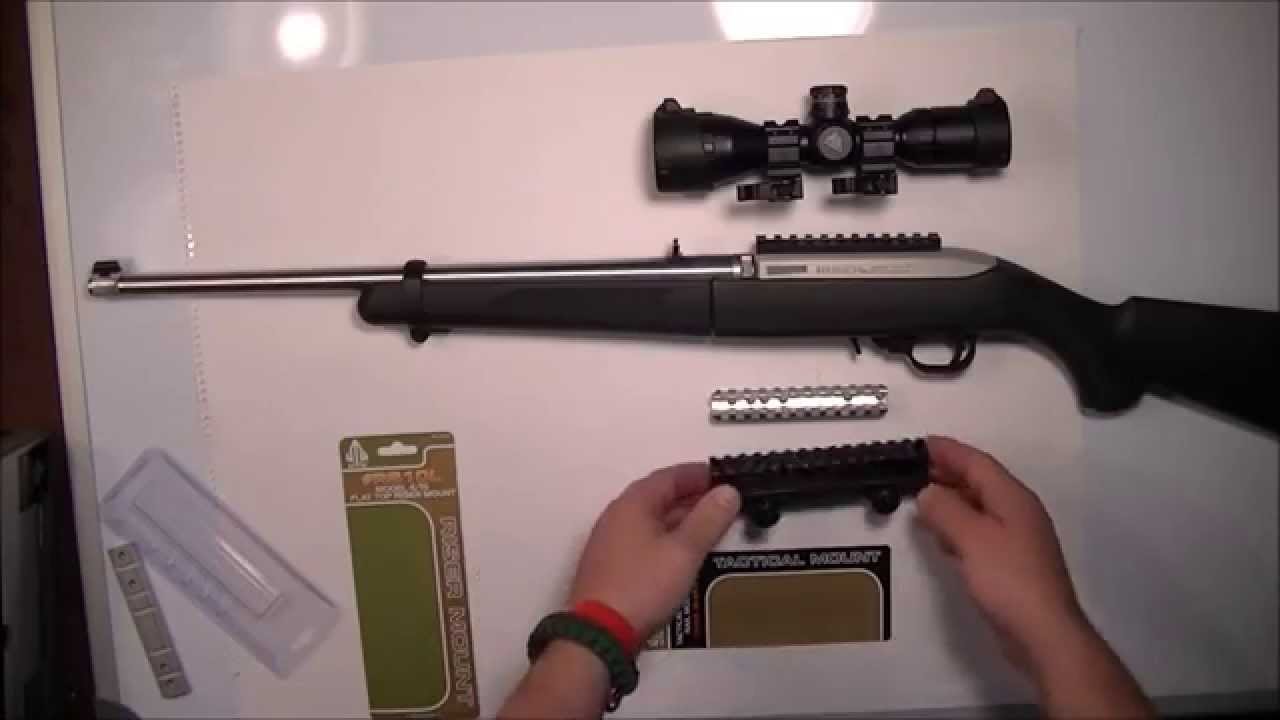 Ruger 10/22 Tactical Mounts (UTG Bug Buster Scope)