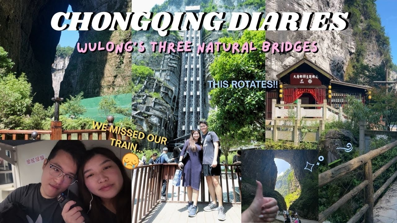 1ST TIME ON A ROTATING ELEVATOR?! | UNESCO SITE WULONG KARST CHONGQING ‧₊˚🌿✩ ₊˚⛰️⊹♡
