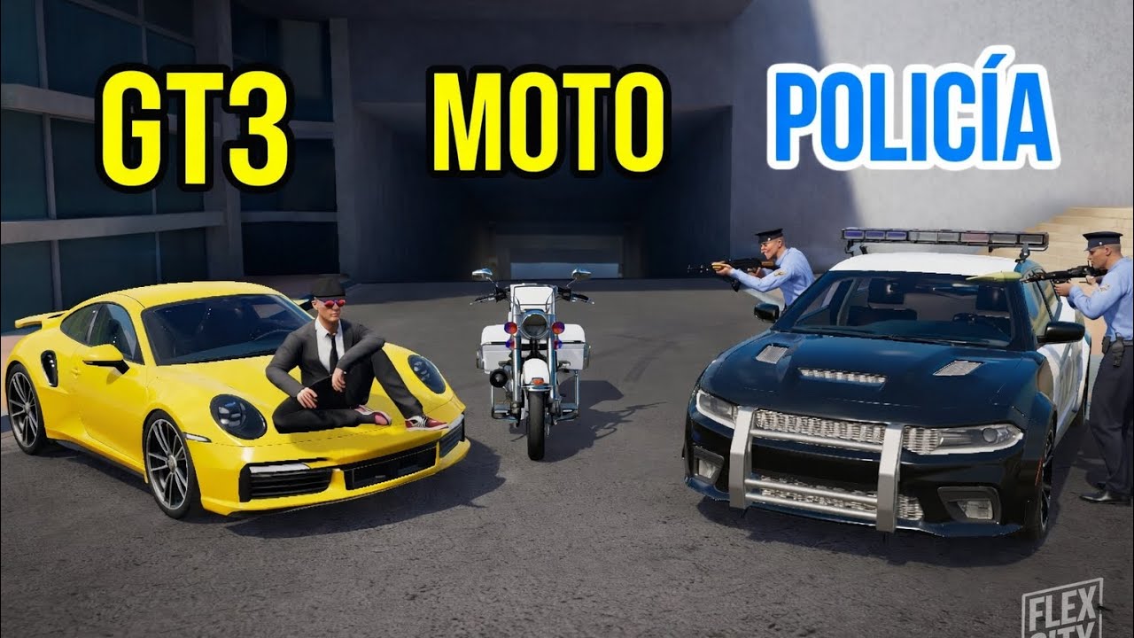 Llevamos un porche GT3 a 200 KM/h para huir de la policía/Flex city Vince online 