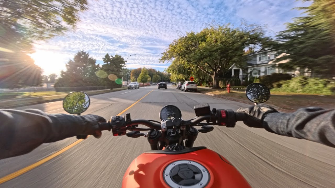 Triumph Trident 660 | Uphill Park | Raw Engine Sound | POV | 4K