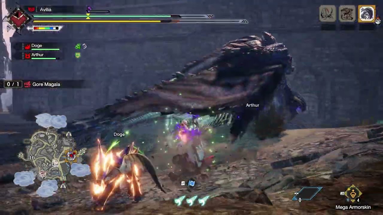 Monster Hunter Rise Sunbreak - Surge Slash Greatsword vs Master Rank Gore Magala