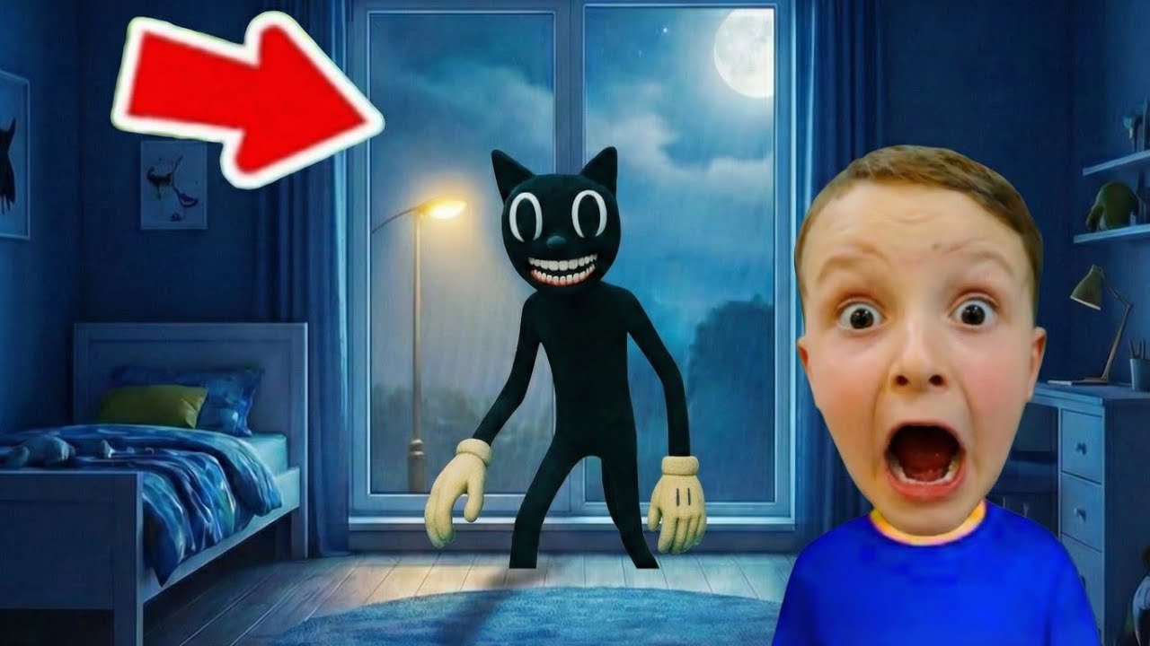 KUZEY ALP CARTOON CAT GECE GELDİ !! ÇOK ACIKTIM DİYE BAĞIRDI!!