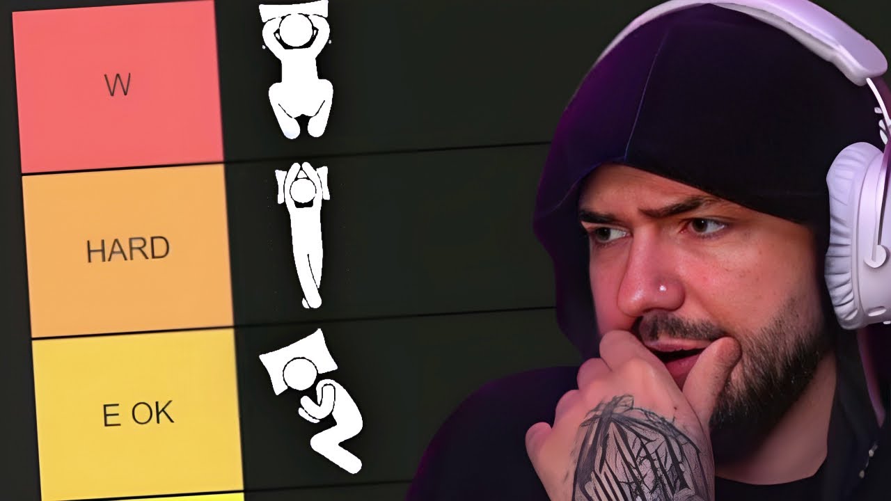Tier List cu Pozitii De Dormit
