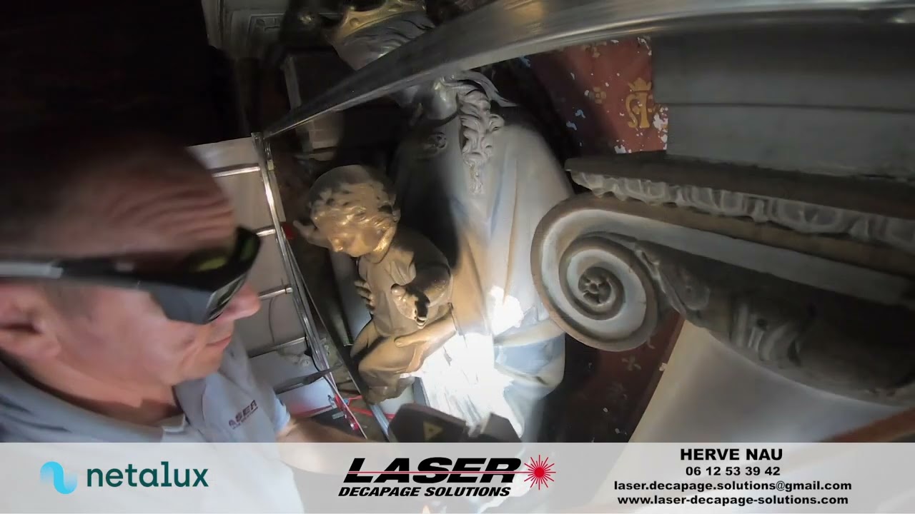 Laser Decapage Solutions Hervé NAU statue Etain