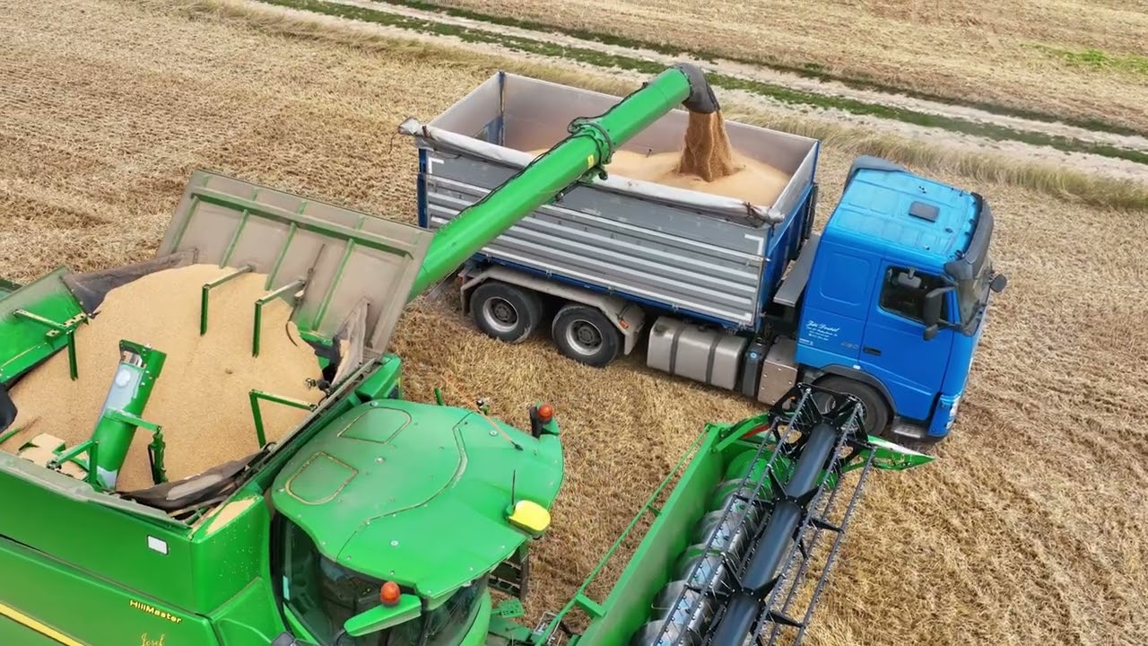 Žně 2022 | John Deere S680i + S680 HillMaster | Volvo FH 460 + FH 500 |  ZD Senice na Hané
