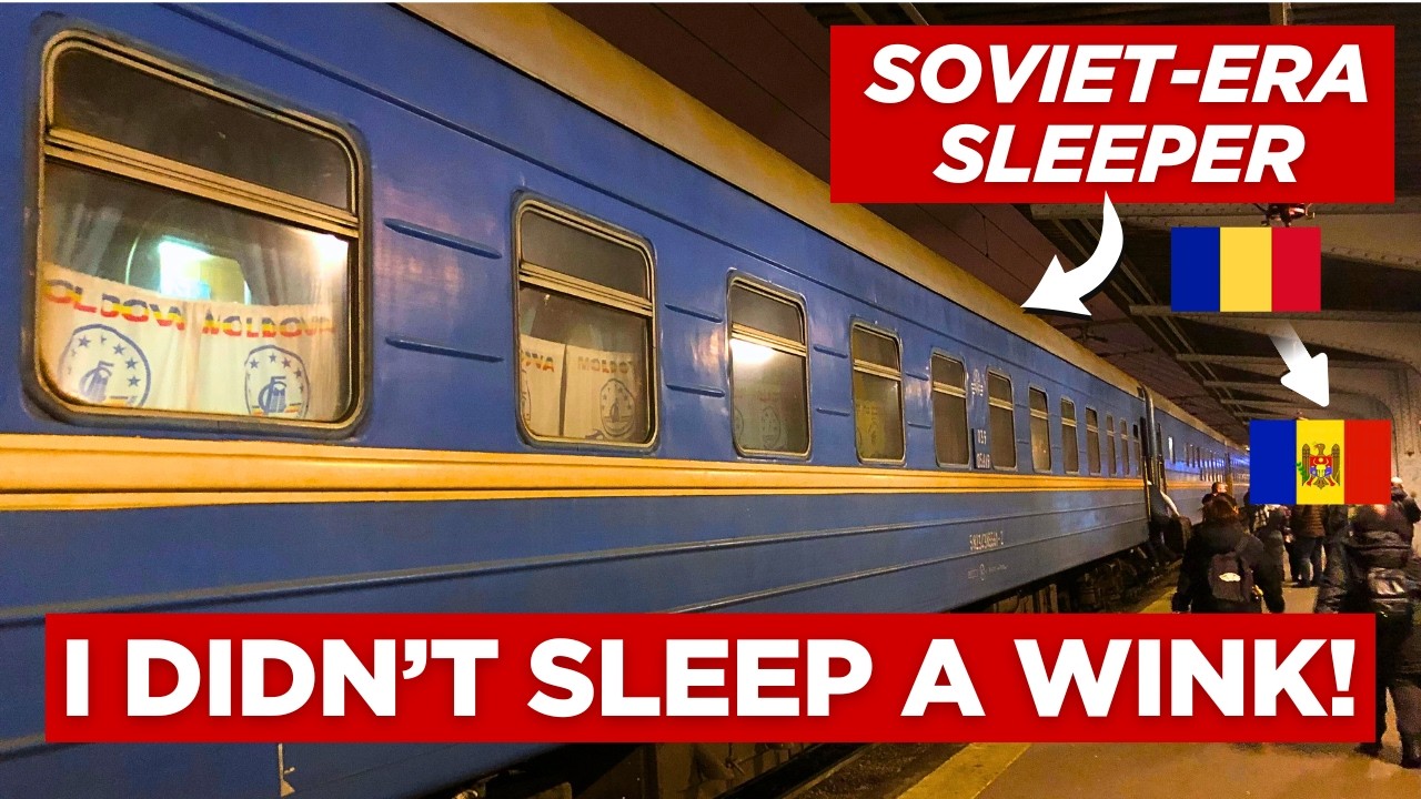 I Didn't Sleep a Wink on This ex-SOVIET SLEEPER train | 13 HOURS Overnight From Bucharest to Moldova