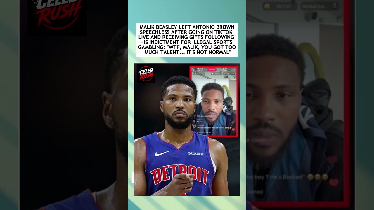 Former NBA Player Malik Beasley Indicted in Illegal Gambling Scheme #shorts #reels #trending