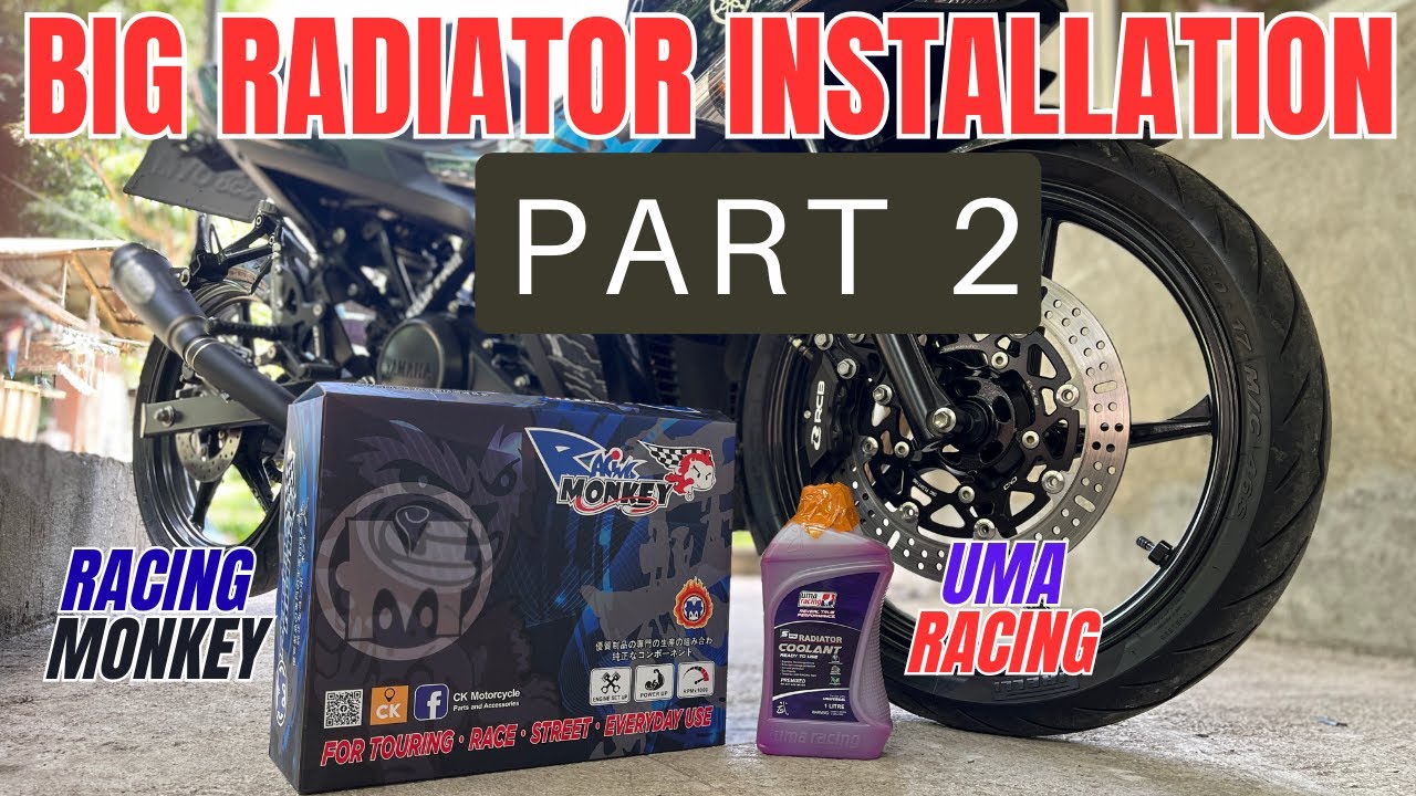 Sniper 155R - Racing Monkey Big Radiator Coolant Bleeding and Refilling | PART 2 | Y16ZR