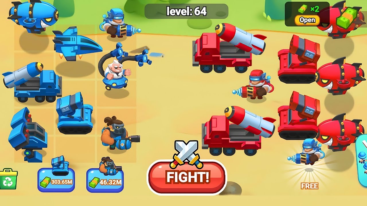 MERGE ARMY WORLD WAR - Merge Tanks Master Battle, New Episode