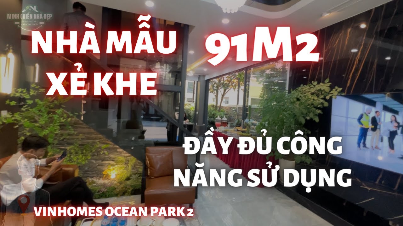 Thực tế nhà mẫu 91m2 xẻ khe Vinhomes Ocean Park 2 phương án này có gì đẹp? | Lh: 0965886822