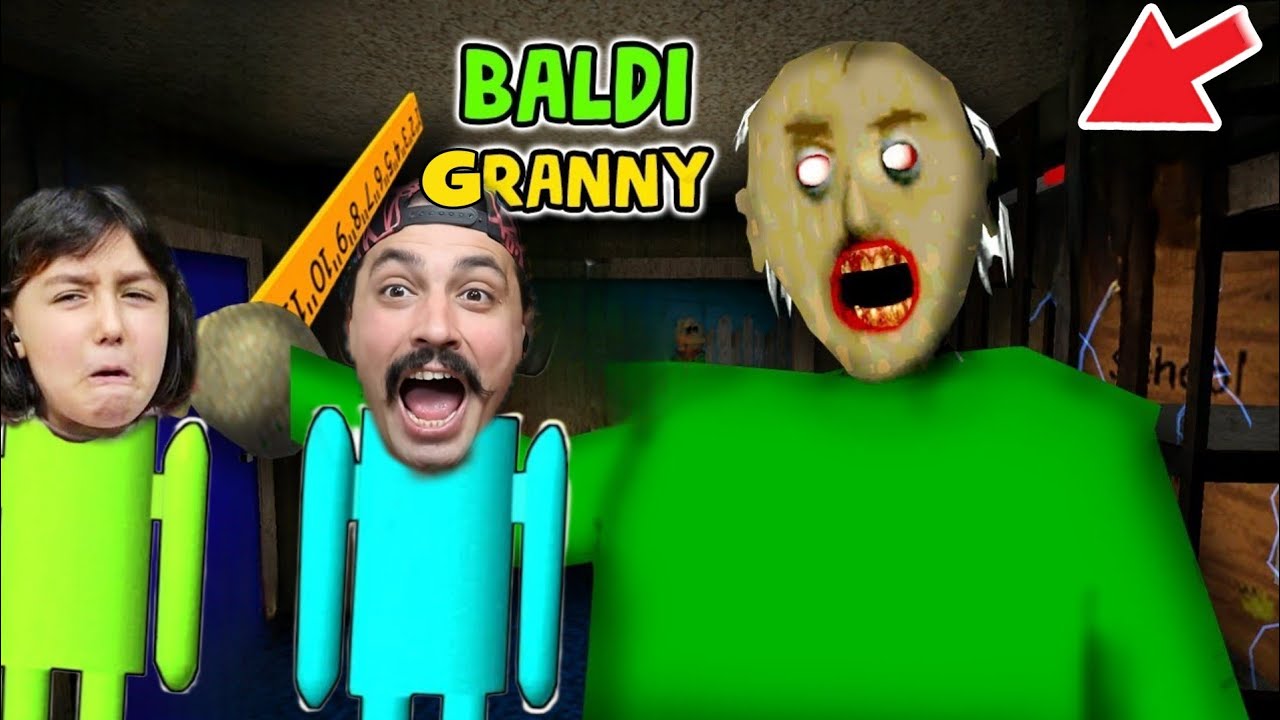 BALDİ GRANNY'NİN EVİNDE 5 GECE HAYATTA KALMAK  😱 Granny Baldi's Basics Mod