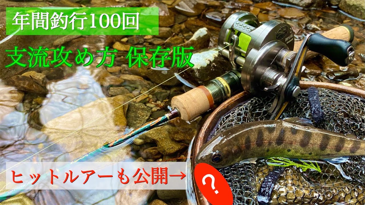 【渓流ルアー】年間釣行100回、失敗しない支流の攻略法（保存版）