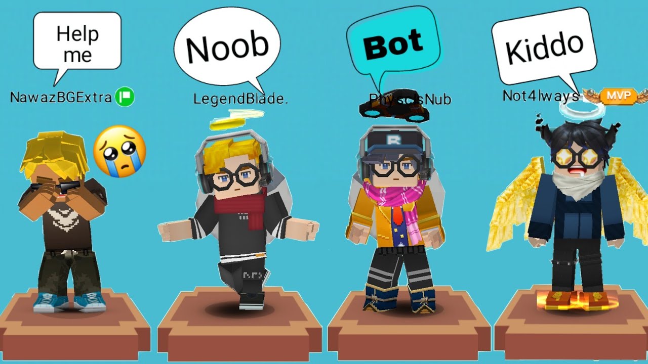 Story - A Cute Noob Wants to Play With Rich Players But he Got Bullied😭 (Bedwars Blockman GO)