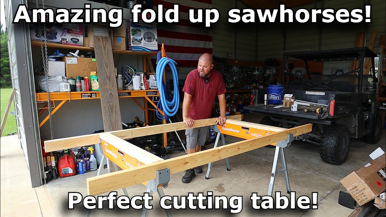 Bora Portamate Speedhorse! Perfect sawhorses and cutting table! #795