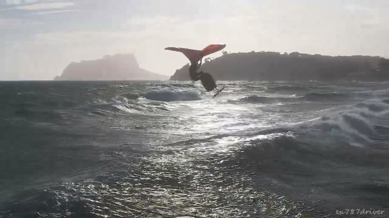 When the Mediterranean turns wild,you ride it..Storm Joseph in Moraira,Spain