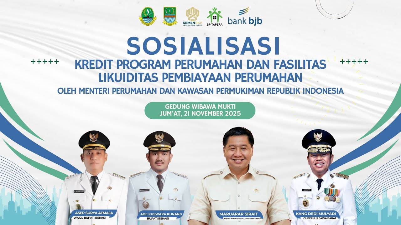 #LIVE Sosialisasi KUR Perumahan dan KPR FLPP