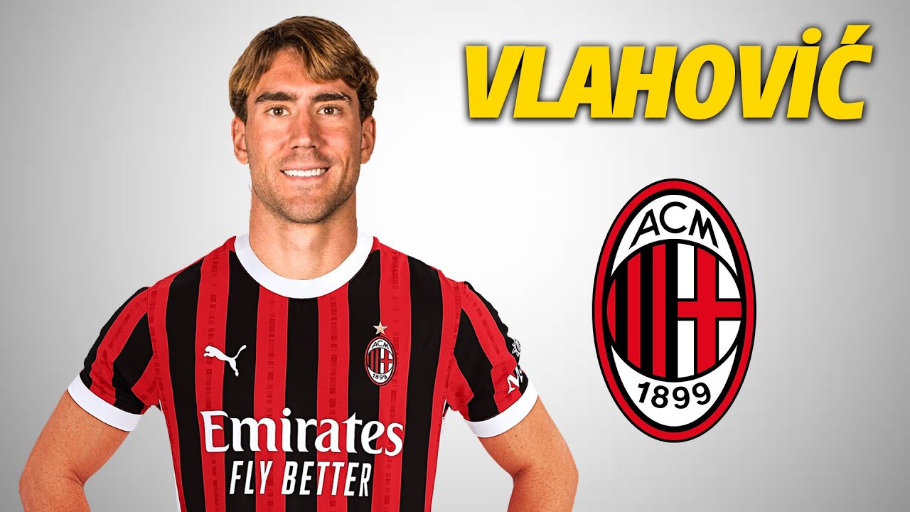 Dusan Vlahovic ● AC Milan Transfer Target 🔴⚪ 2025 🇷🇸 Amazing Skills | Goals & Assists | HD
