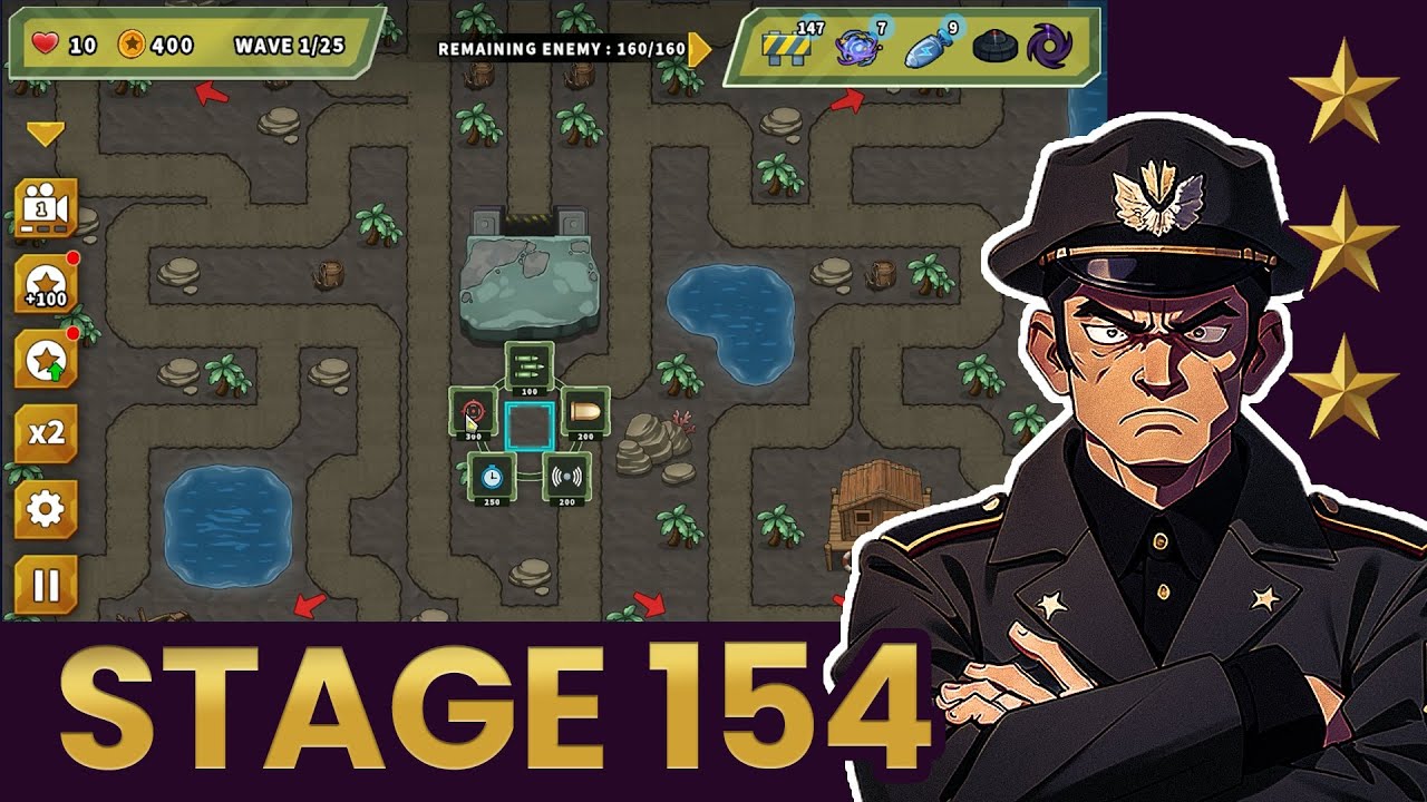 Turret Defense King - Stage 154 Playthrough