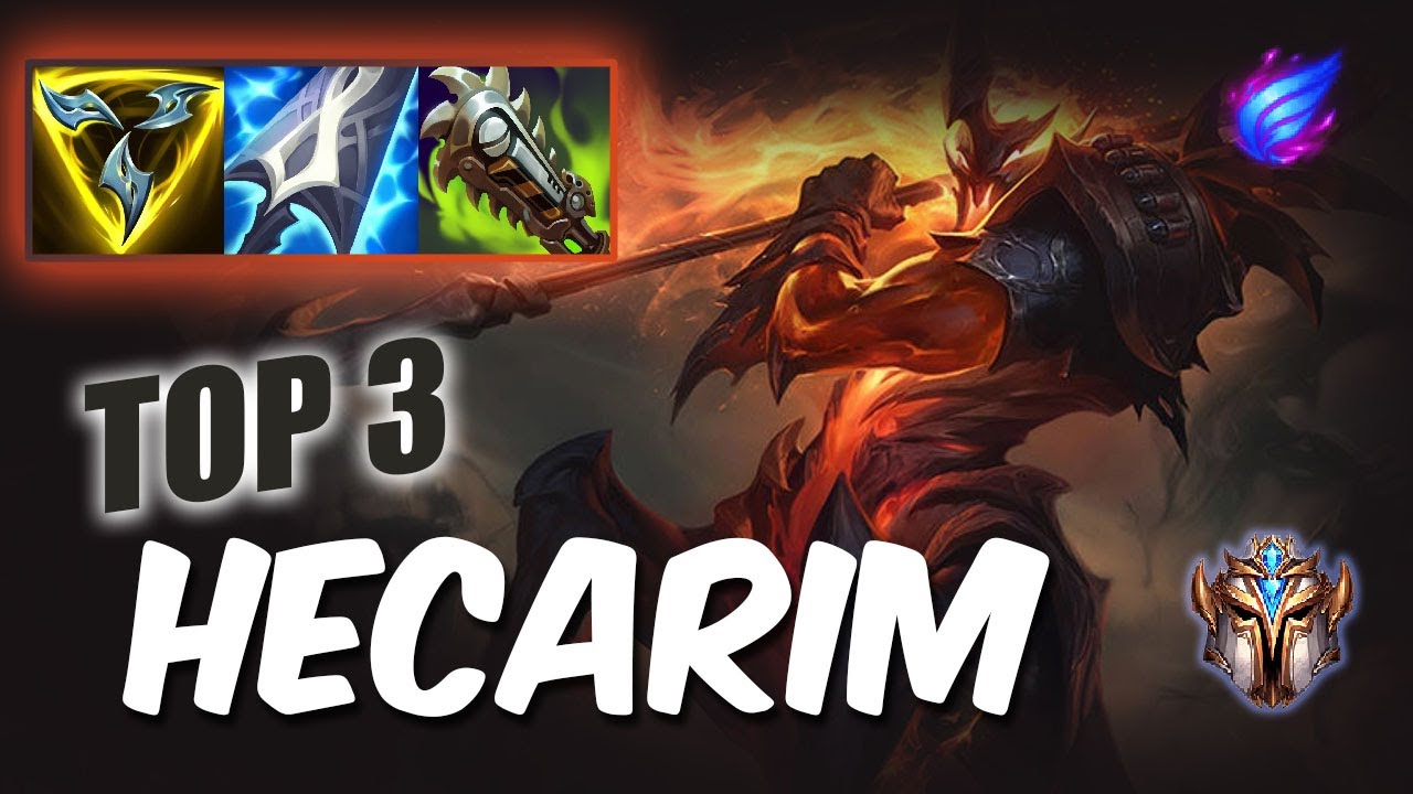 [Wild Rift] Hecarim TOP 3 - S12 Challenger ranked game + build