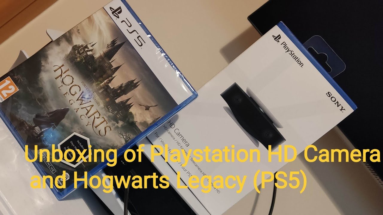 Unboxing of Playstation HD Camera and Hogwarts Legacy (PS5)
